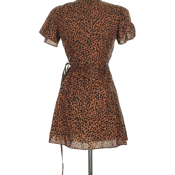 Madewell Leopard Print Wrap Dress | Size Small | EUC - Picture 3 of 7